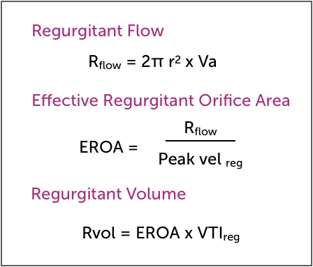 PISA Formulas PISA Formulas echo sonography ultrasound