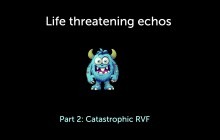 Life threatening echos; Part 2: Catastrophic RVF. With monster in the middle.