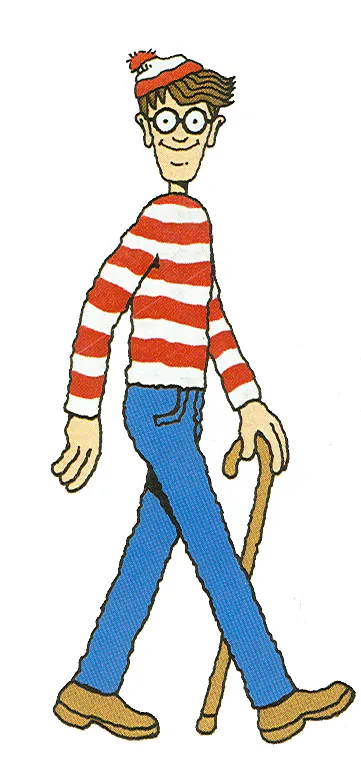 Illustration of guy with a red striped shirt.