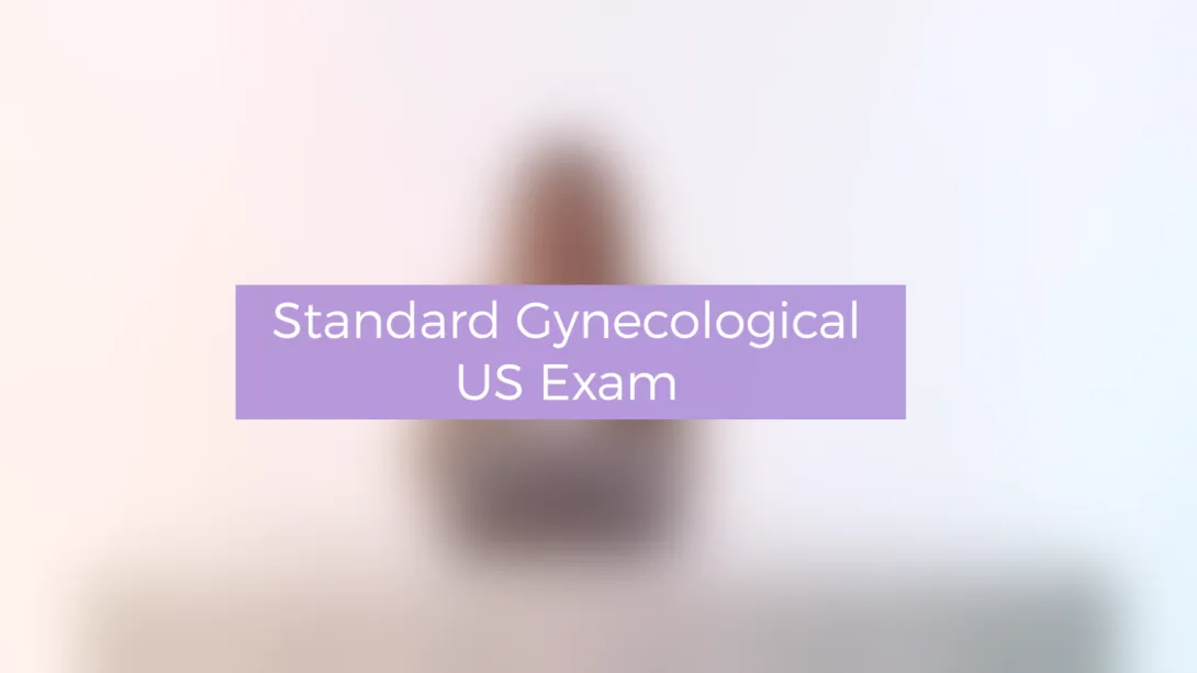 Standard Gynecological US Exam