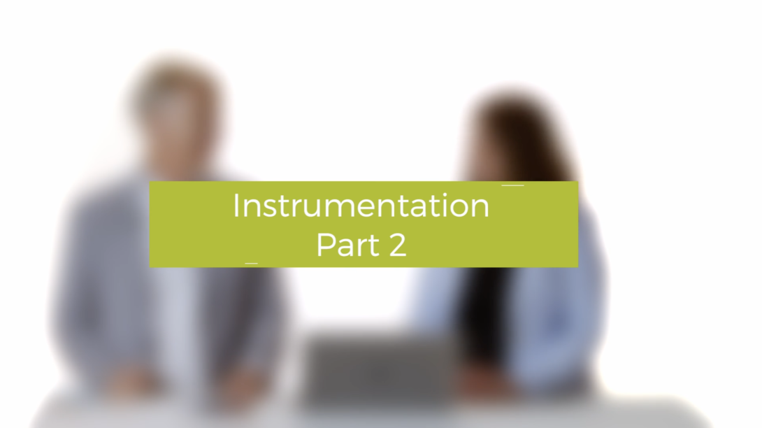 Instrumentation - Part 2