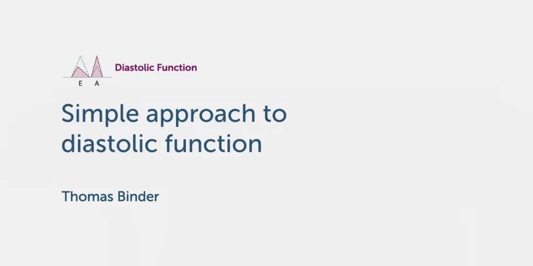 Simple approach to diastolic function