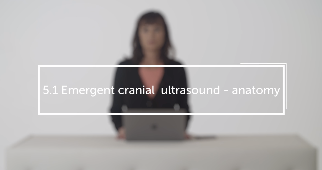 Emergent cranial  ultrasound - anatomy