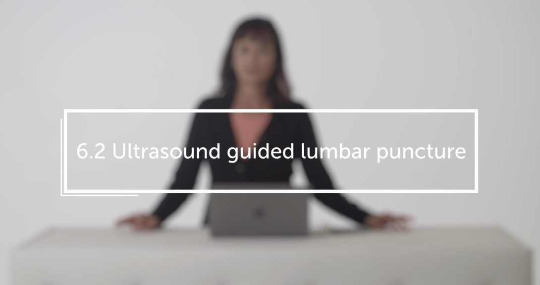 Ultrasound guided lumbar puncture