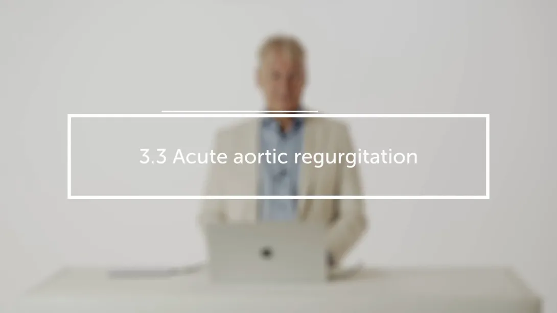 Acute aortic regurgitation