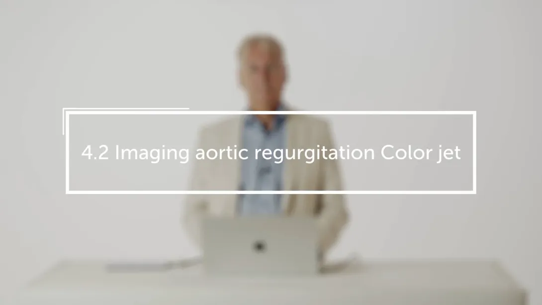 Imaging aortic regurgitation Color jet