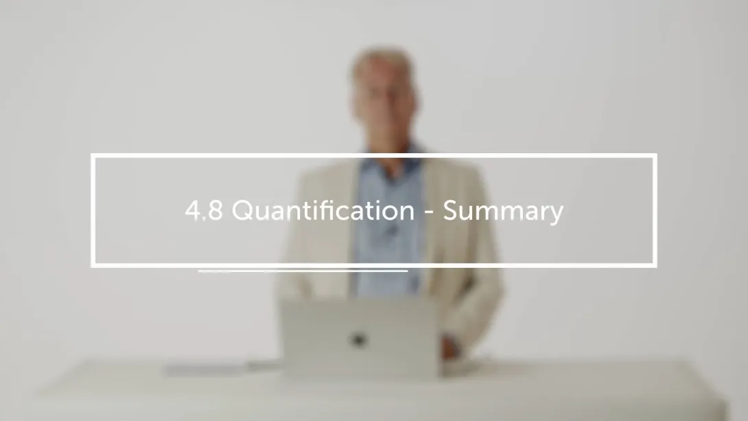 Quantification summary