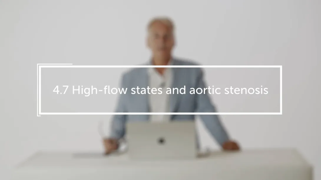 High-flow states and aortic stenosis