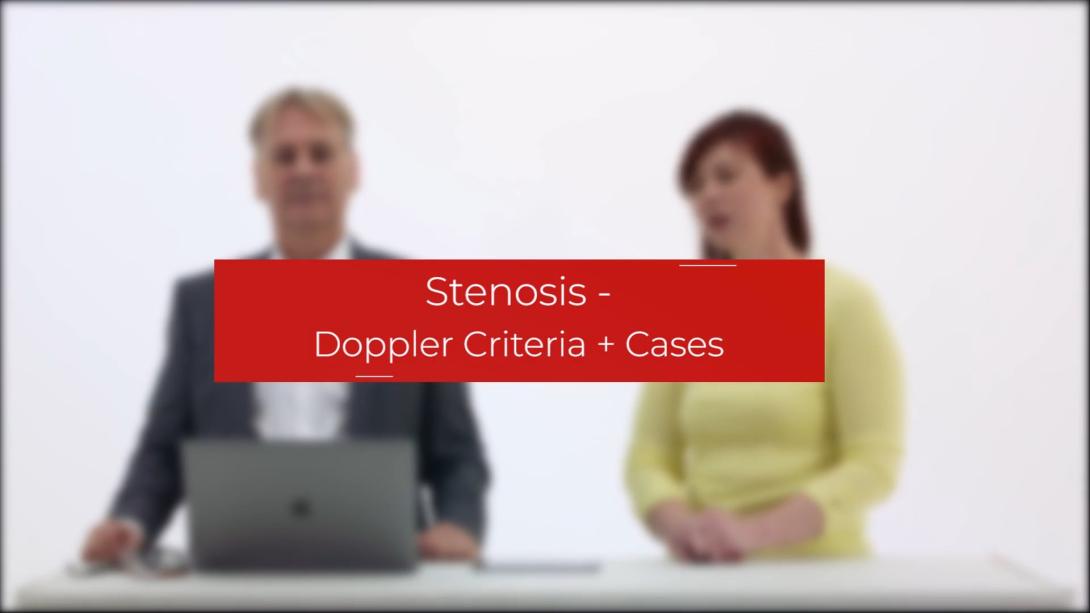 Stenosis: Doppler criteria + cases
