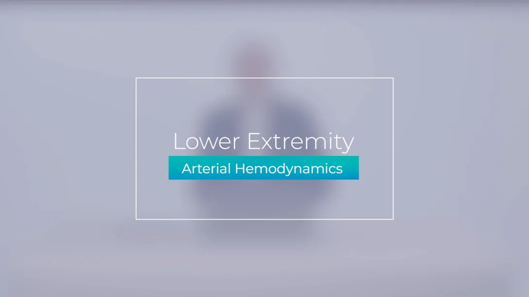 Lower Extremity Arterial Hemodynamics