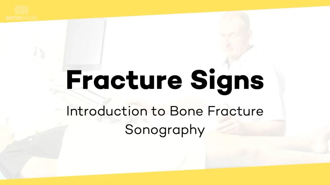 Signs of fractures in ultrasound