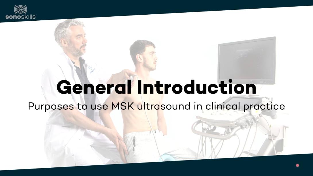 Purposes to use MSK ultrasound in clinical practice