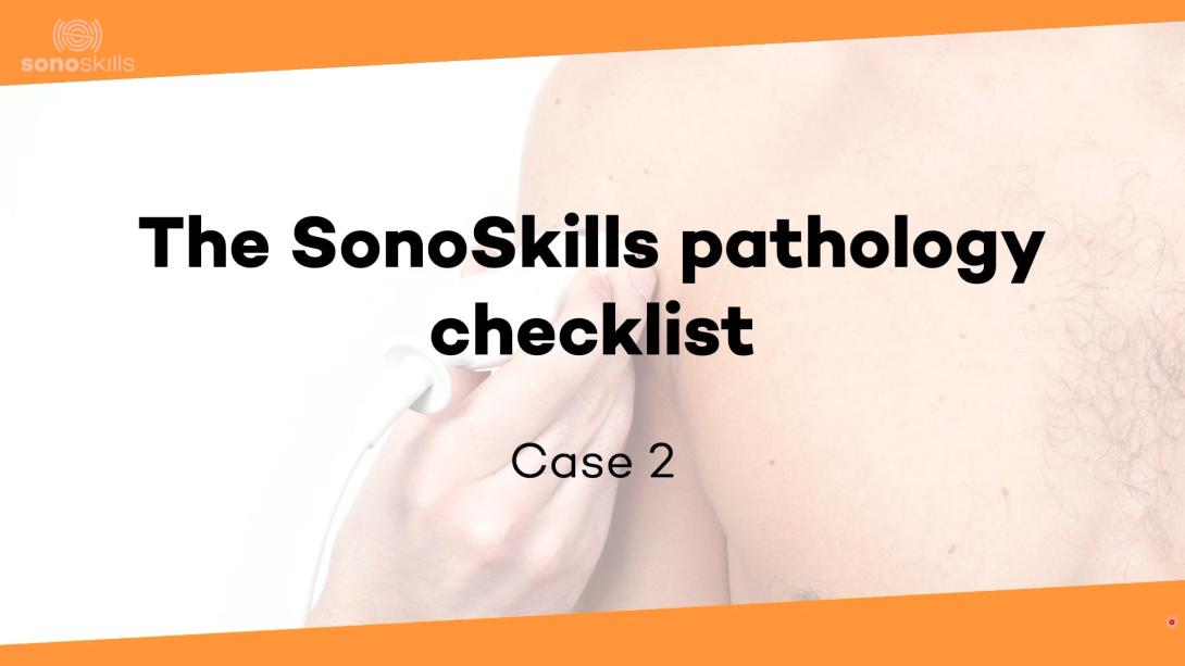 SonoSkills pathology checklist: case 2