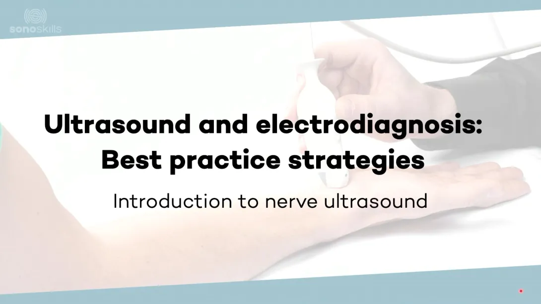 Ultrasound and electrodiagnosis: best practice test strategies
