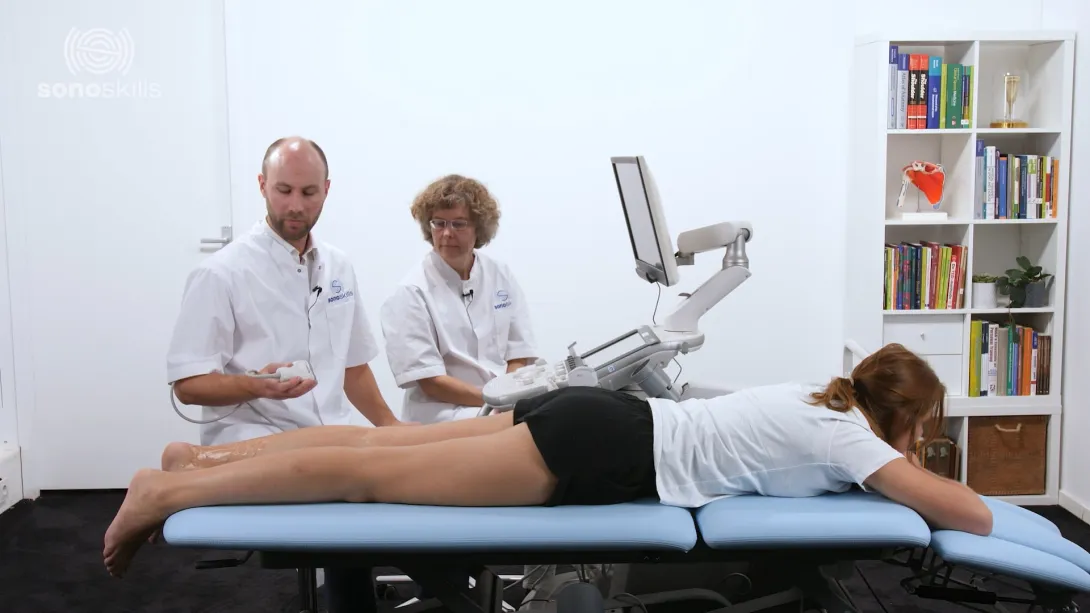Tibial nerve in the distal calf and medial ankle region for tarsal tunnel syndrome
