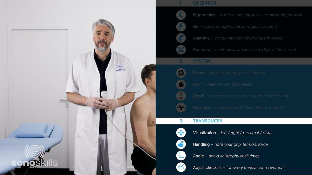 SonoSkills Scanning Checklist: Transducer