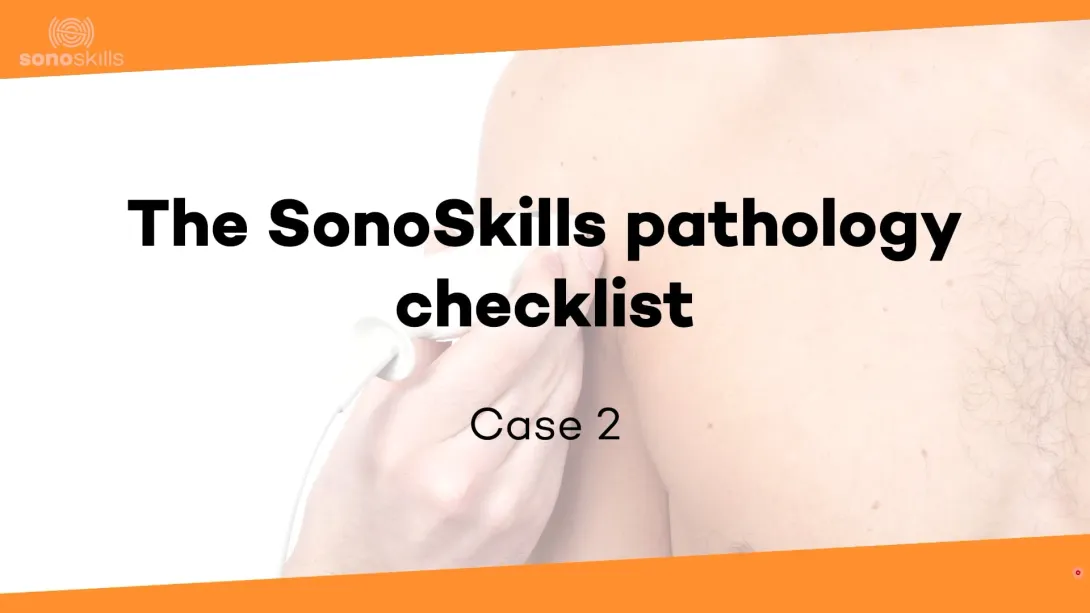 SonoSkills pathology checklist: case 2