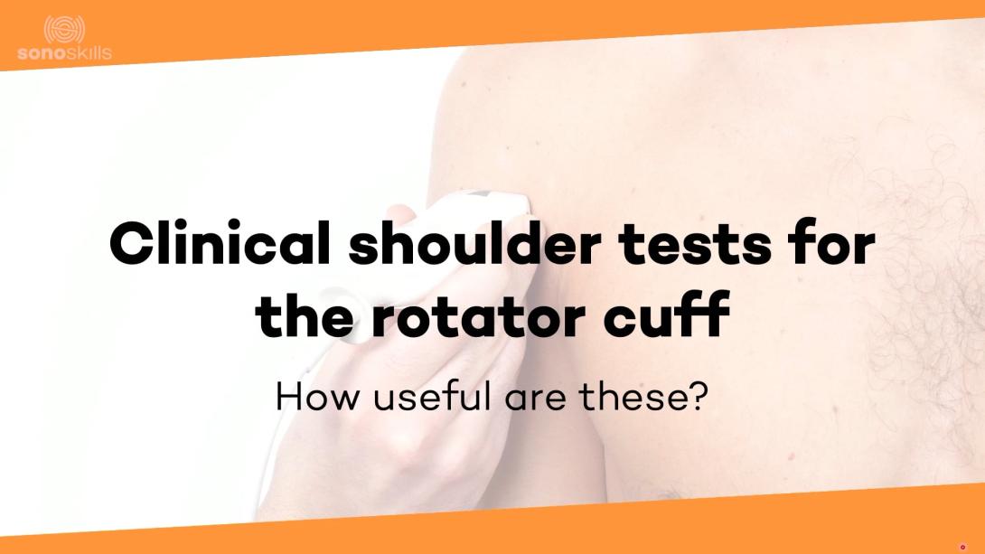 Clinical shoulder tests Rotator cuff